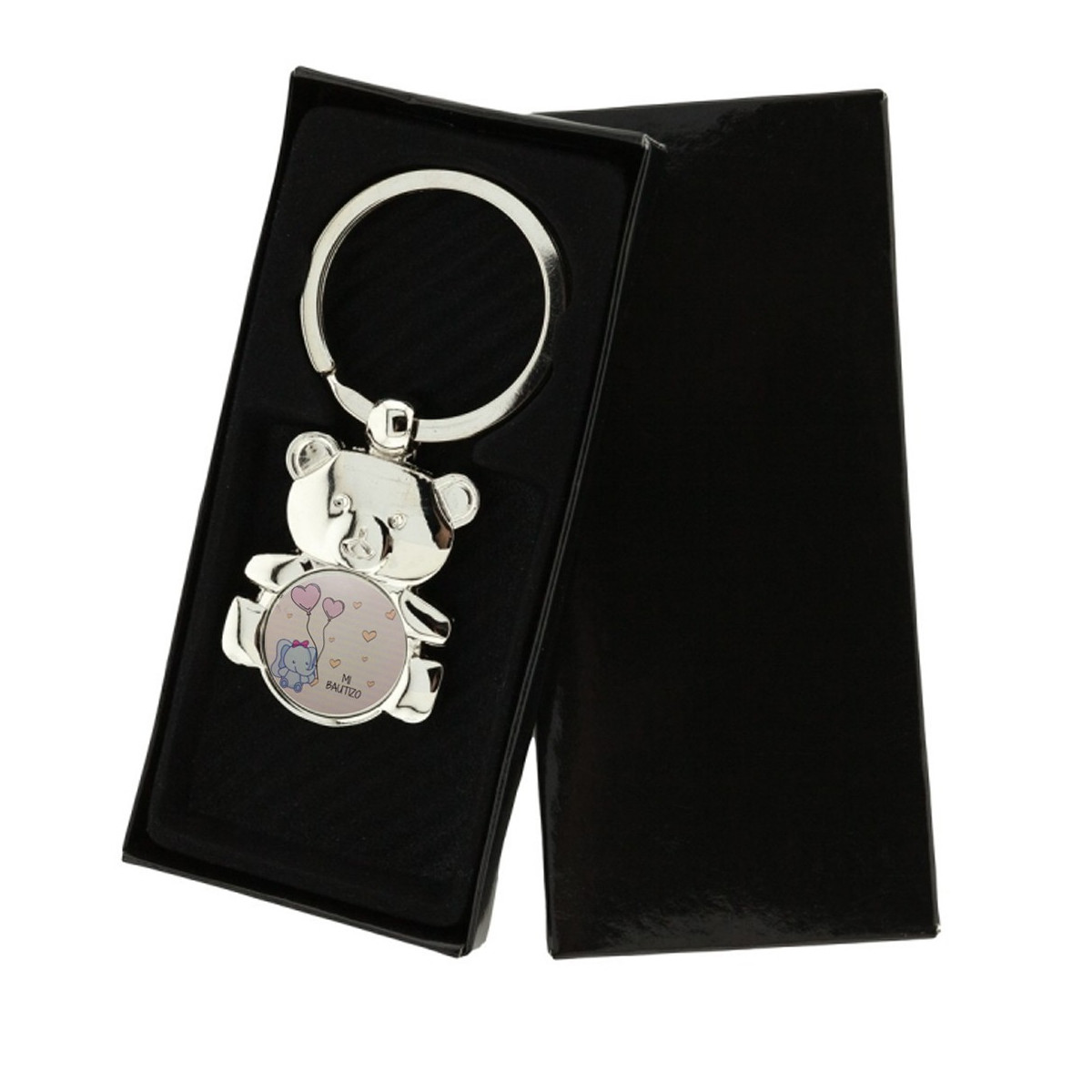 Porte clés ours avec boîte