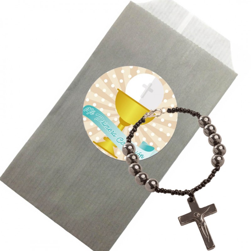 Bracelet de communion avec enveloppe et autocollant