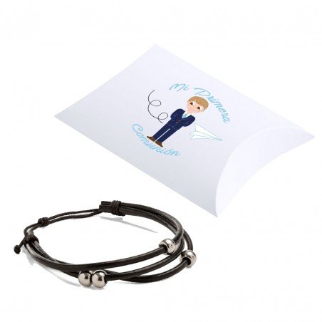 Bracelet Avec Boîte Et Autocollant De Communion