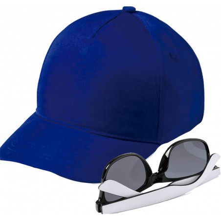 Casquette bleu marine à lunettes