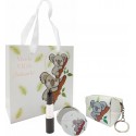 Porte-monnaie miroir stylo à lèvres dans un sac koala