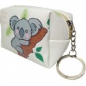 Porte-monnaie miroir stylo à lèvres dans un sac koala