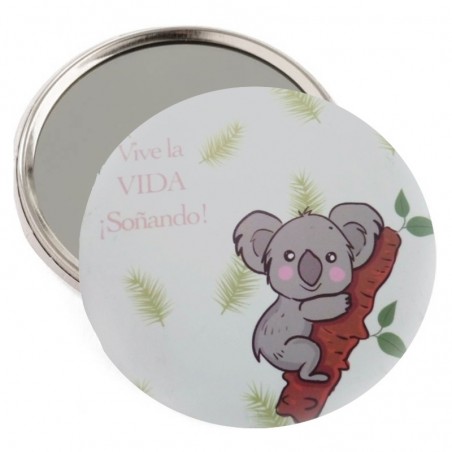 Porte-monnaie et miroir dans un petit sac koala