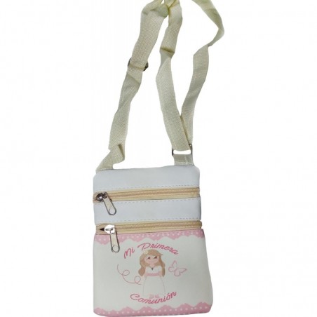 Sac bandoulière avec porte-monnaie pour communion