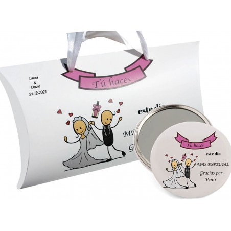 Miroir et boîte personnalisée pour les mariages