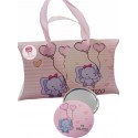 Cadeau de baptême fille miroir avec boîte personnalisée