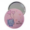Cadeau de baptême fille miroir avec boîte personnalisée