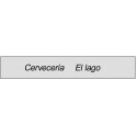 Adhésif transparent rectangulaire pour les entreprises