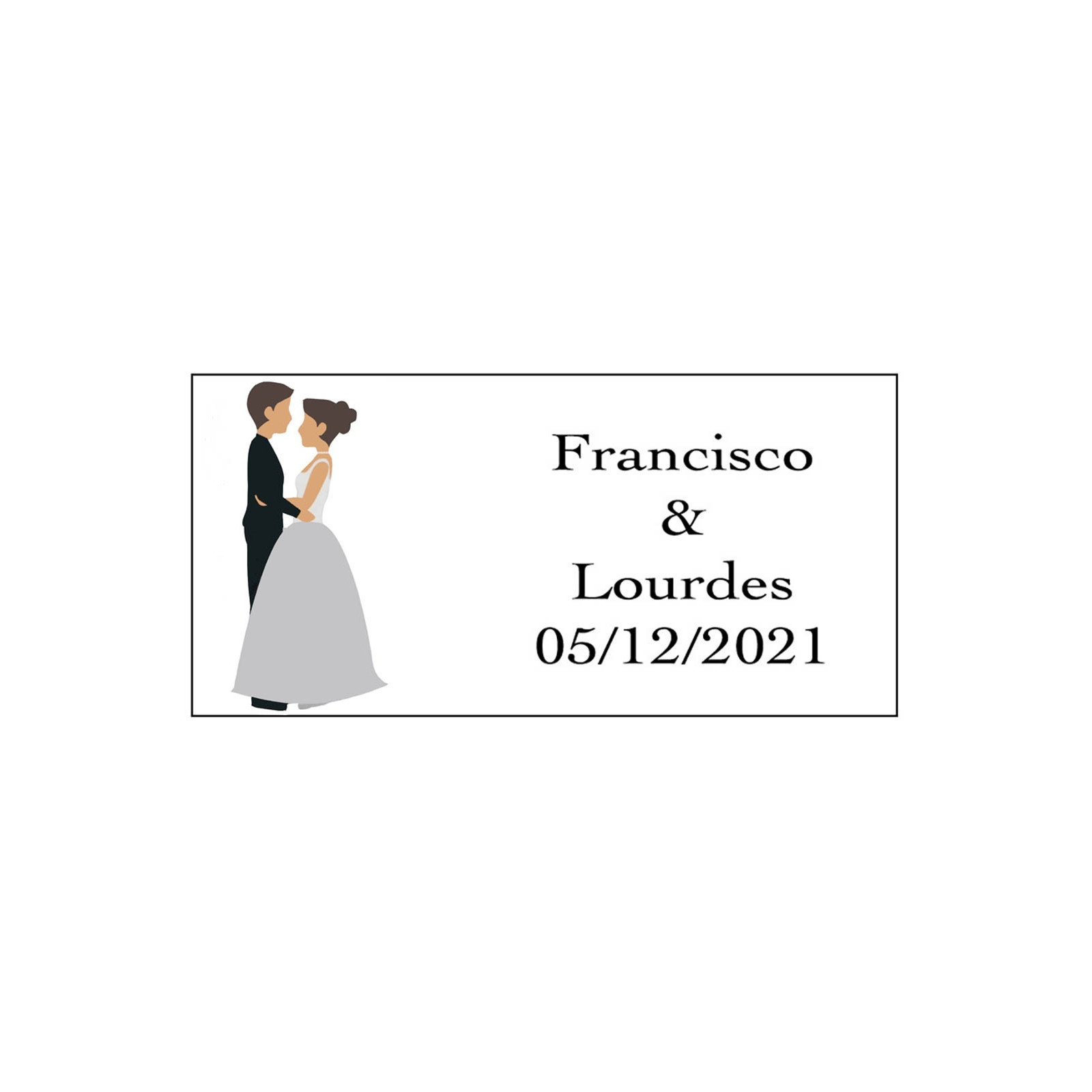 Autocollant personnalisé tout-aventure pour les mariages