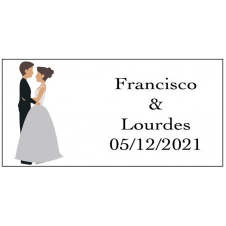 Autocollant personnalisé tout-aventure pour les mariages