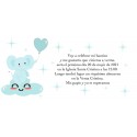 Invitation d éléphant bleu personnalisée pour le baptême