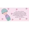 Invitation d éléphant rose personnalisée pour le baptême