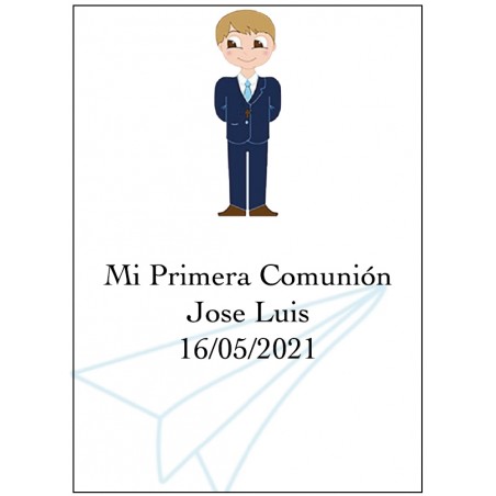 Sticker Communion Garçon, Grand Personnalisé