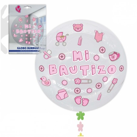 Ballon déco baptême fille