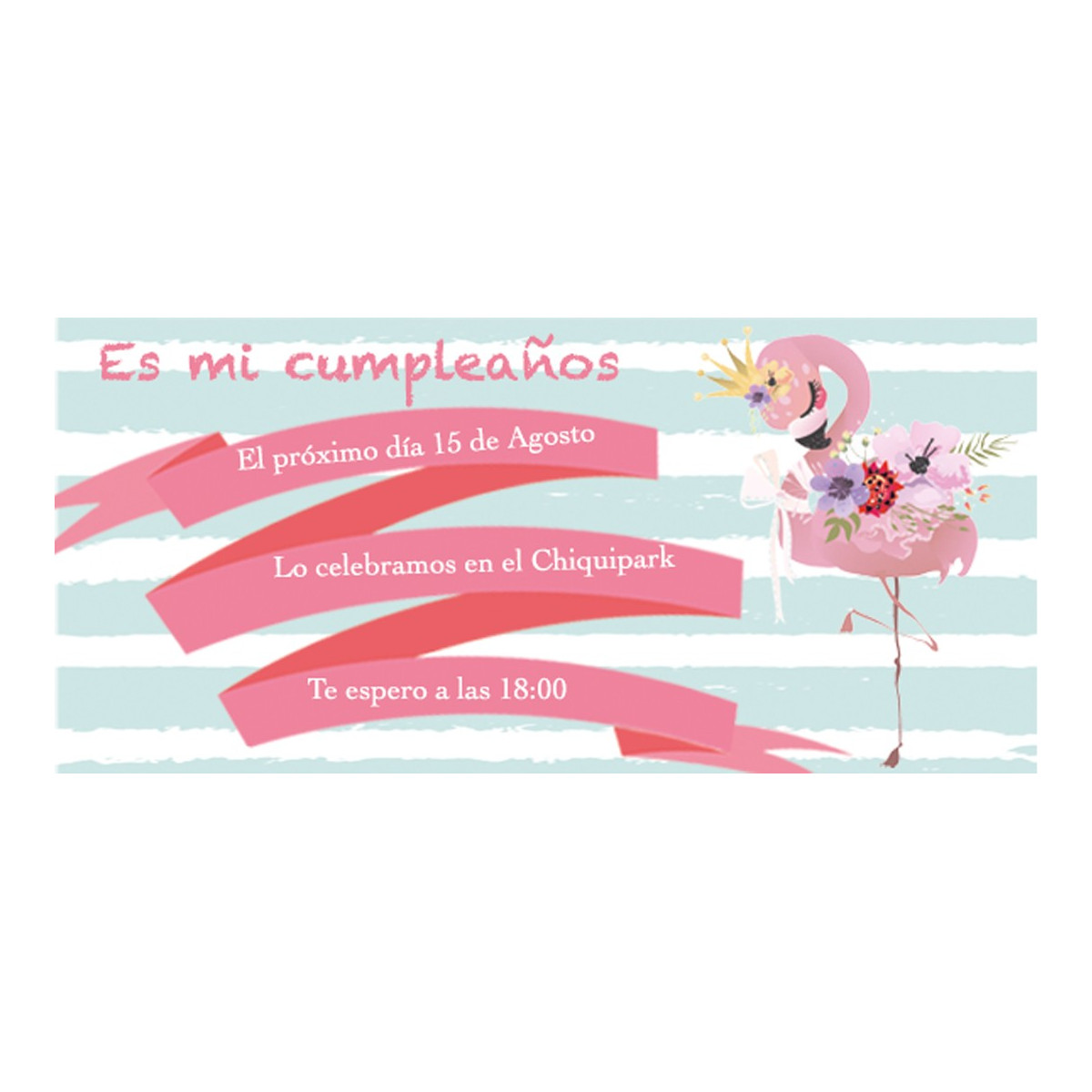 Invitation flamenco personnalisée pour un anniversaire