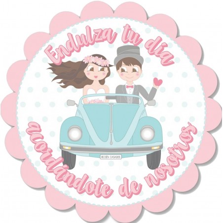 Autocollant de mariage