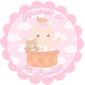 Autocollant de baptême de fille