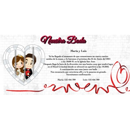 Invitations de mariage personnalisées et pas chères