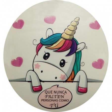 Bloc-notes post-it licorne et crayon dans un sac en organza