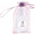 Gel Hydroalcoolique, Sachet, Fleur Et Autocollant Personnalisé Avec Nom Et Date