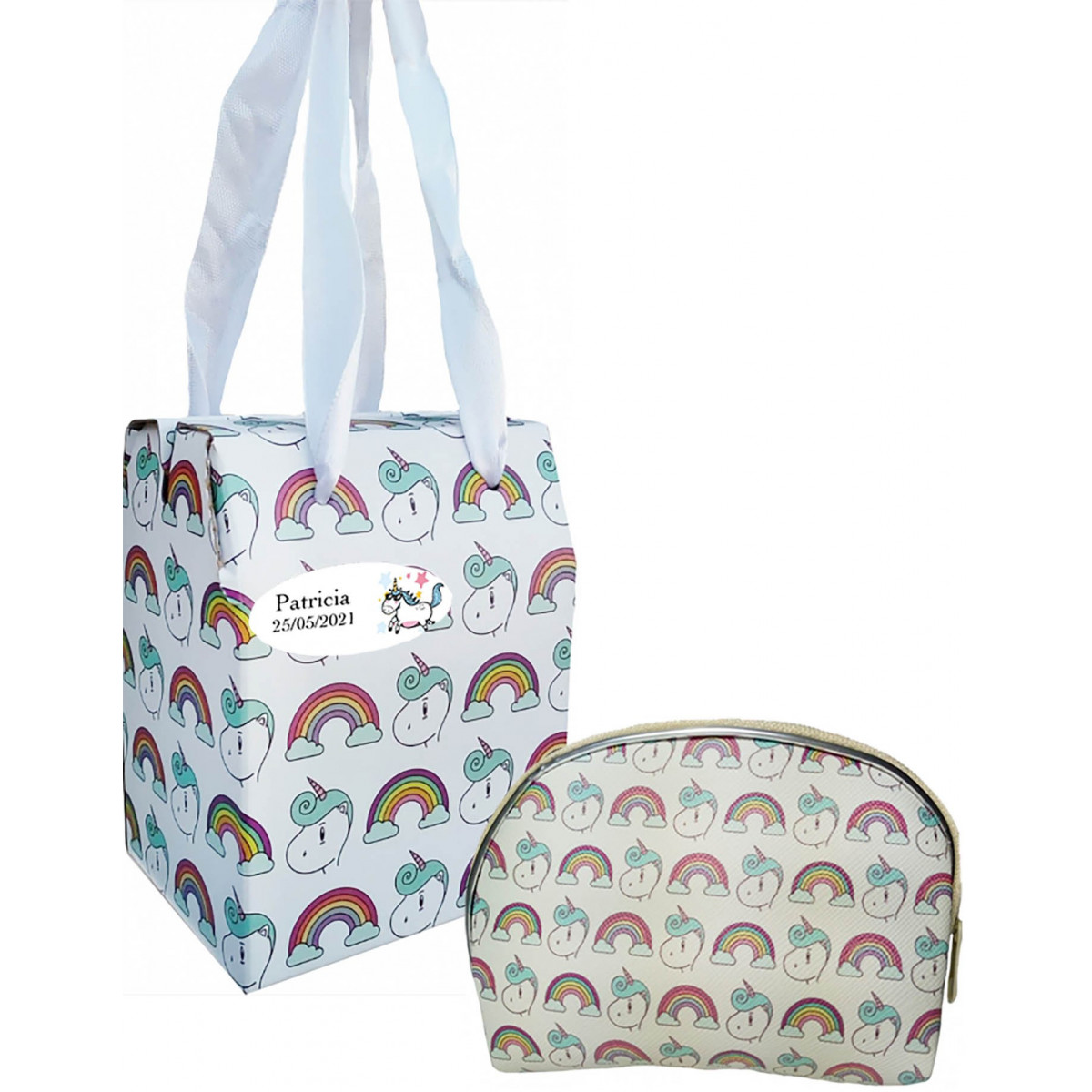 Portefeuille licorne personnalisé avec boîte