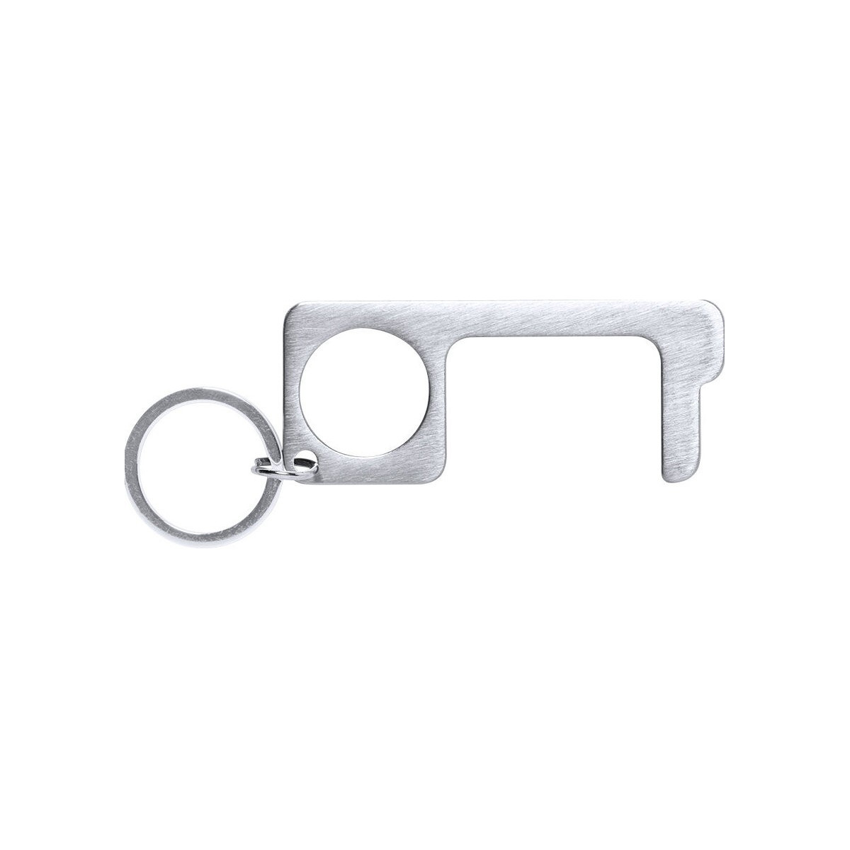 Porte-clés hygiénique anti-contact en acier inoxydable