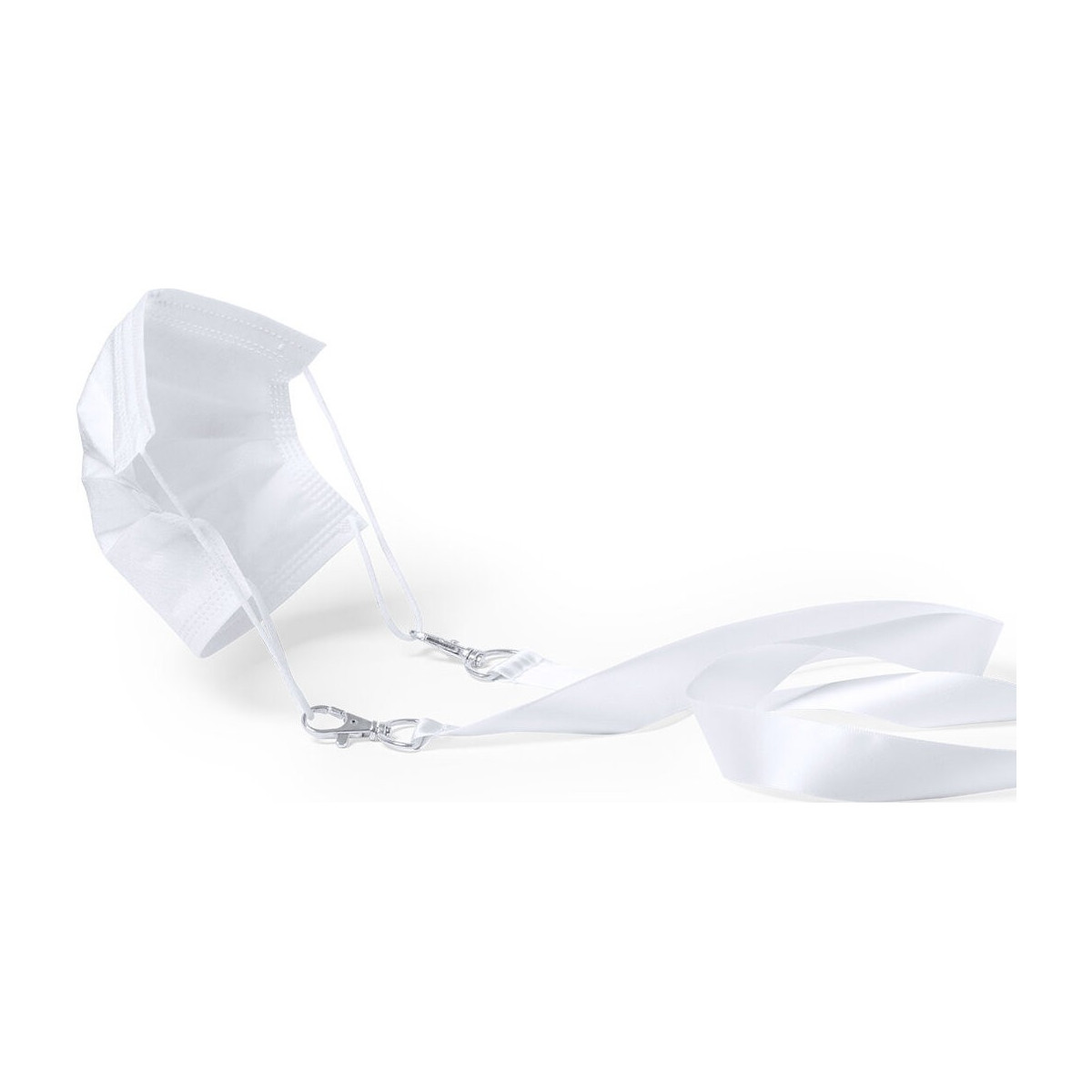 Bande de support de masque en polyester blanc