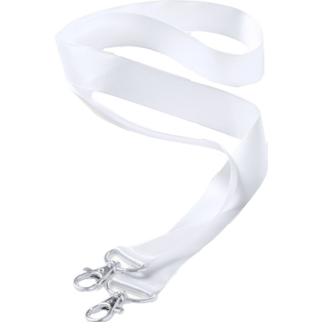 Bande de support de masque en polyester blanc