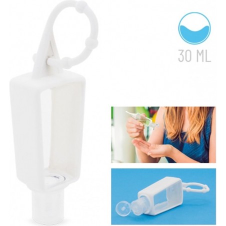 Bouteille de gel hydroalcoolique rechargeable avec sac organza pour communion fille