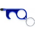 Porte-clés hygiénique anti-contact avec stylo et pointeur intégrés