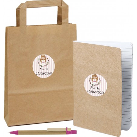 Cahier De Communion Personnalisé Avec Stylo Et Sac Assorti