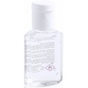 Gel hydroalcoolique personnalisé avec autocollant de communion dans un sachet en organza