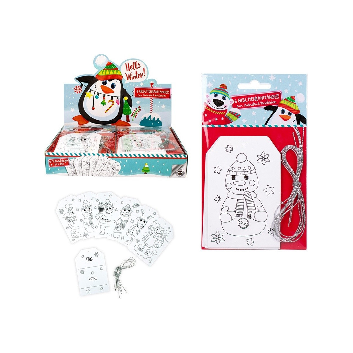 Pack de cartes de Noël personnalisables pour enfants