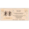 Invitation de mariage de style vintage