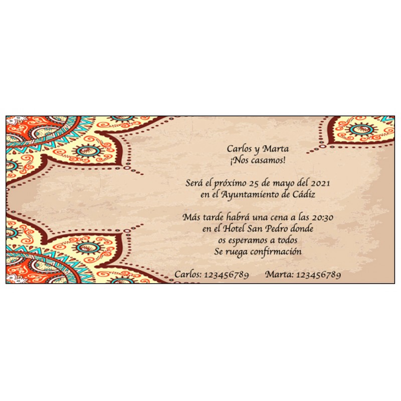Invitations de mariage rétro