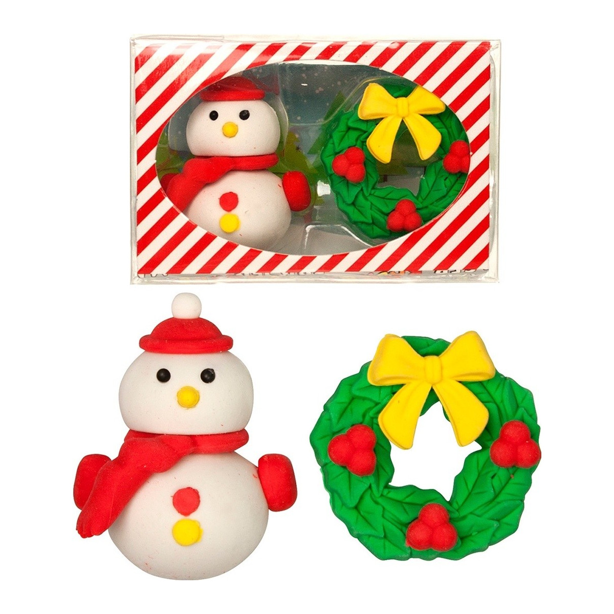 Set de 2 gommes à effacer de Noël