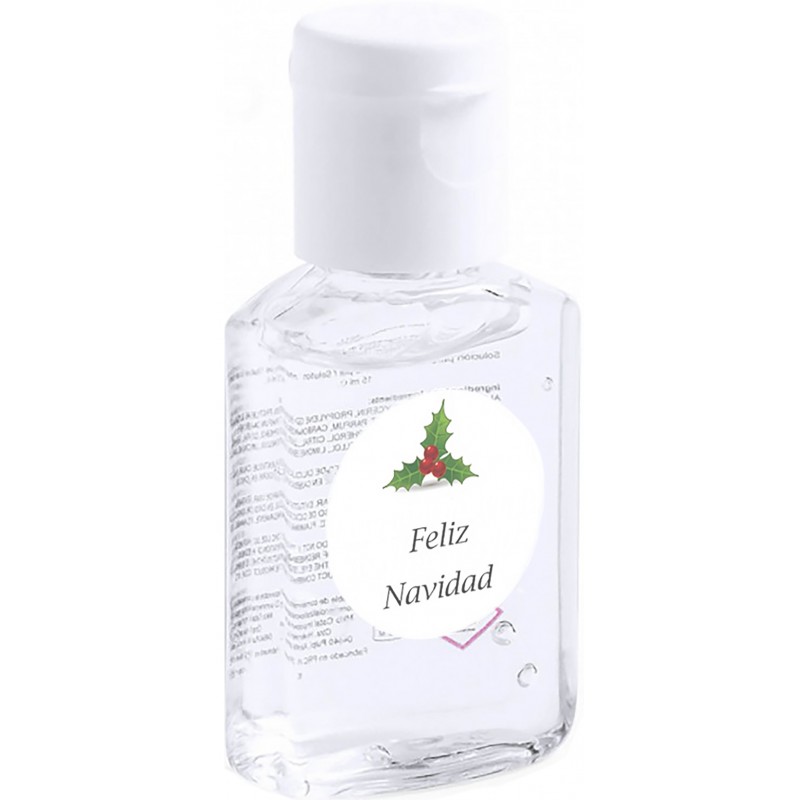 Bouteille de gel hydroalcoolique anti covid 19 pour noël personnalisable