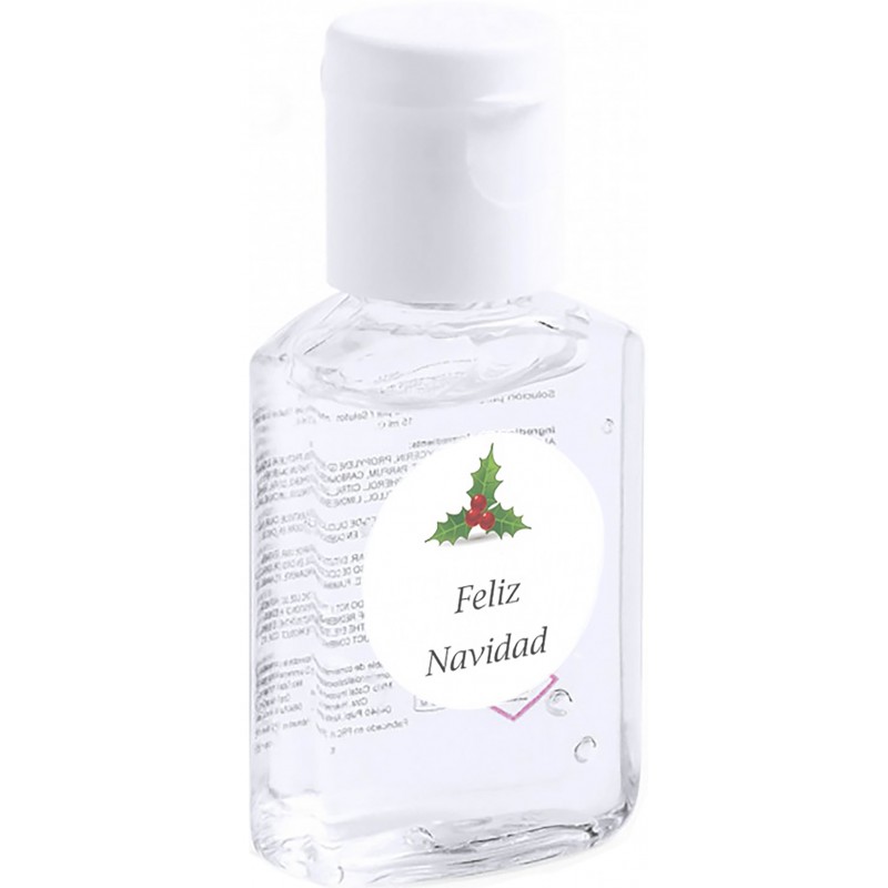 Bouteille de gel hydroalcoolique personnalisable pour Noël