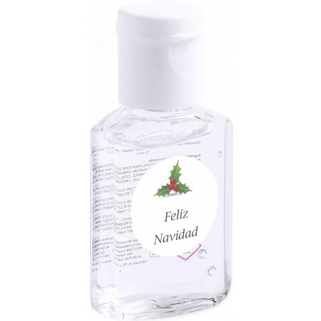 Bouteille de gel hydroalcoolique personnalisable pour Noël