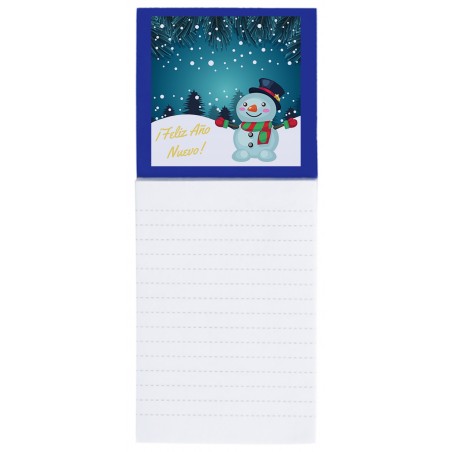 Cahier Magnétique Bleu Et Autocollant De Noël