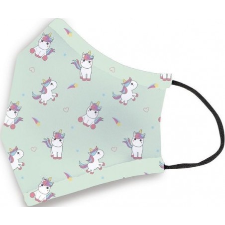 Masque réutilisable hygiénique licorne pour enfants