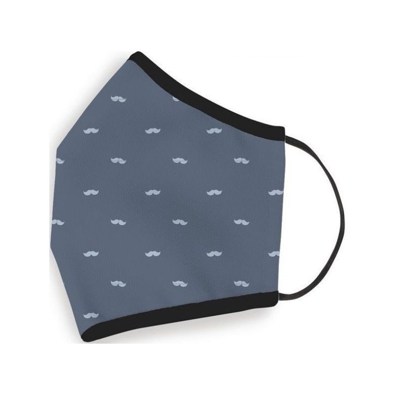 Masque hygiénique moustaches réutilisable pour hommes