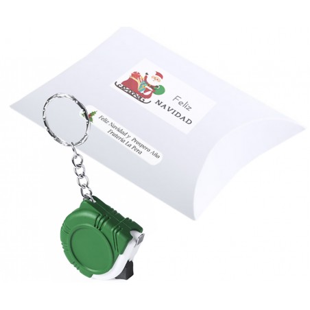 Porte clés mètre avec étui de noël personnalisé