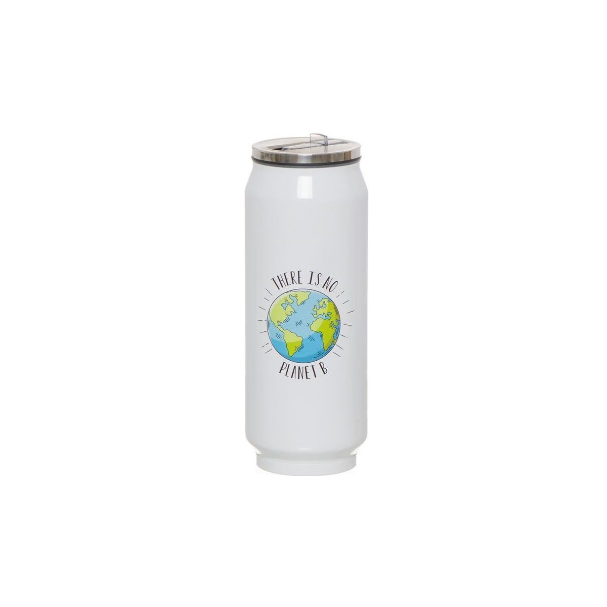 Thermos en forme de canette couleur blanche 390 ml