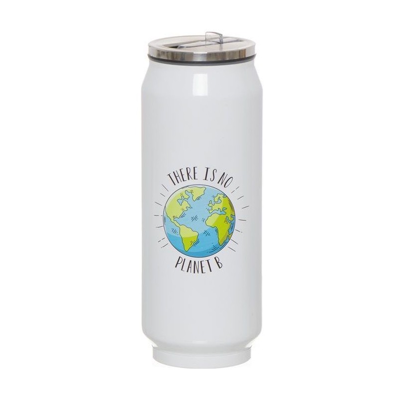 Thermos en forme de canette couleur blanche 390 ml