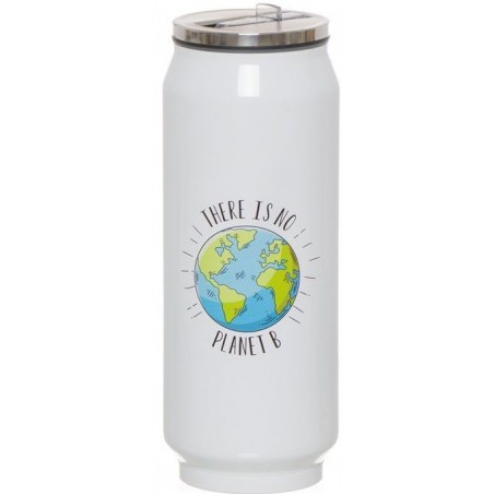 Thermos en forme de canette couleur blanche 390 ml