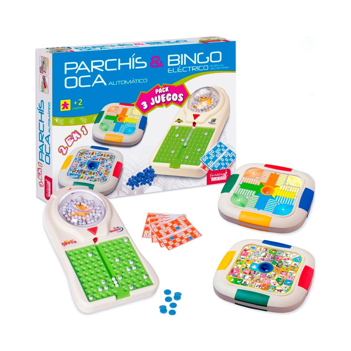 Cadeau de parchís, oca et bingo automatique