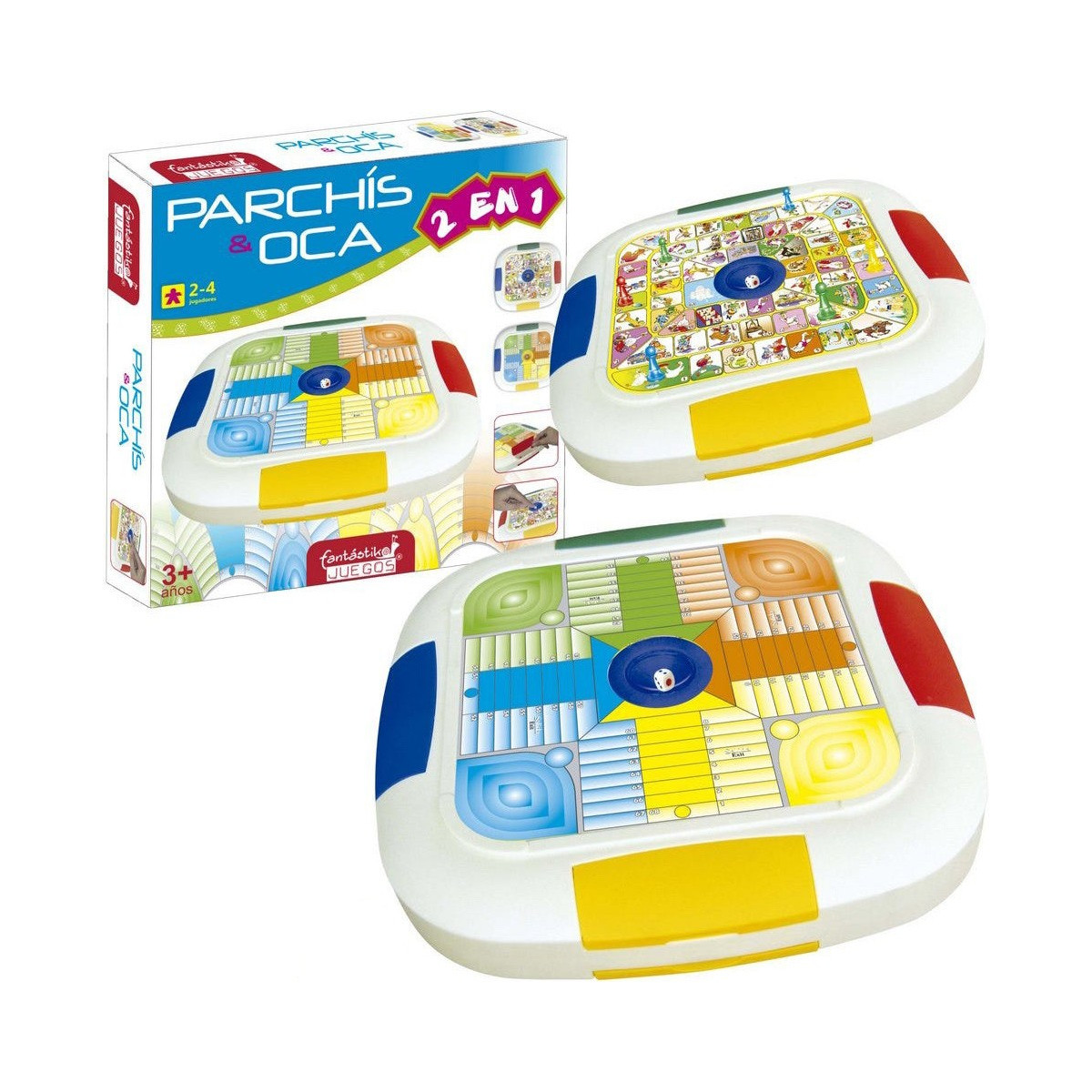 Parchís et oie avec dé automatique