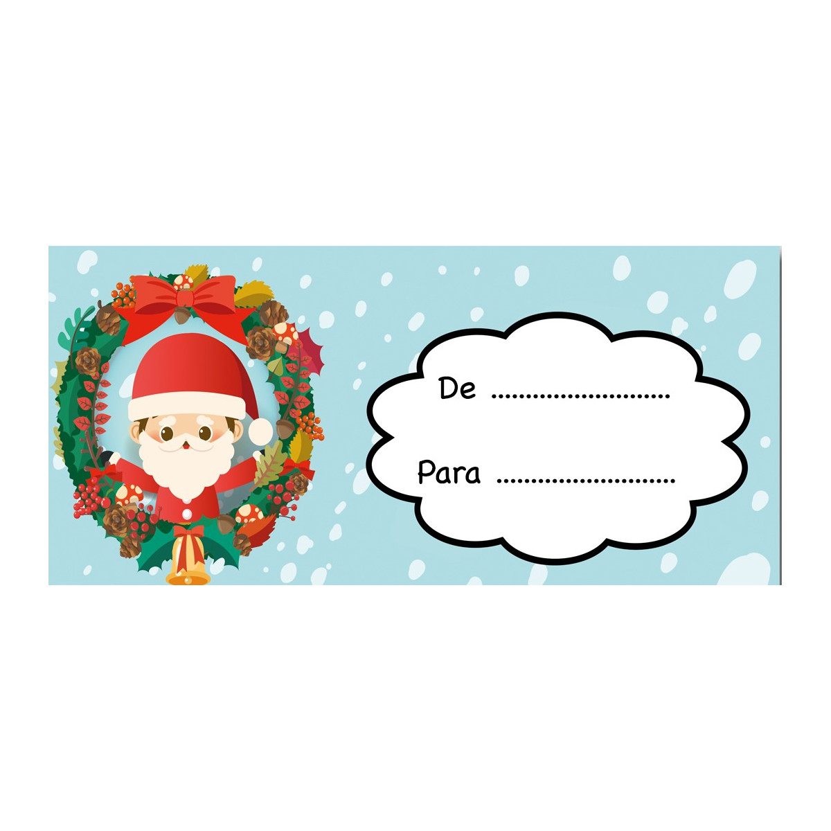 étiquettes de noel