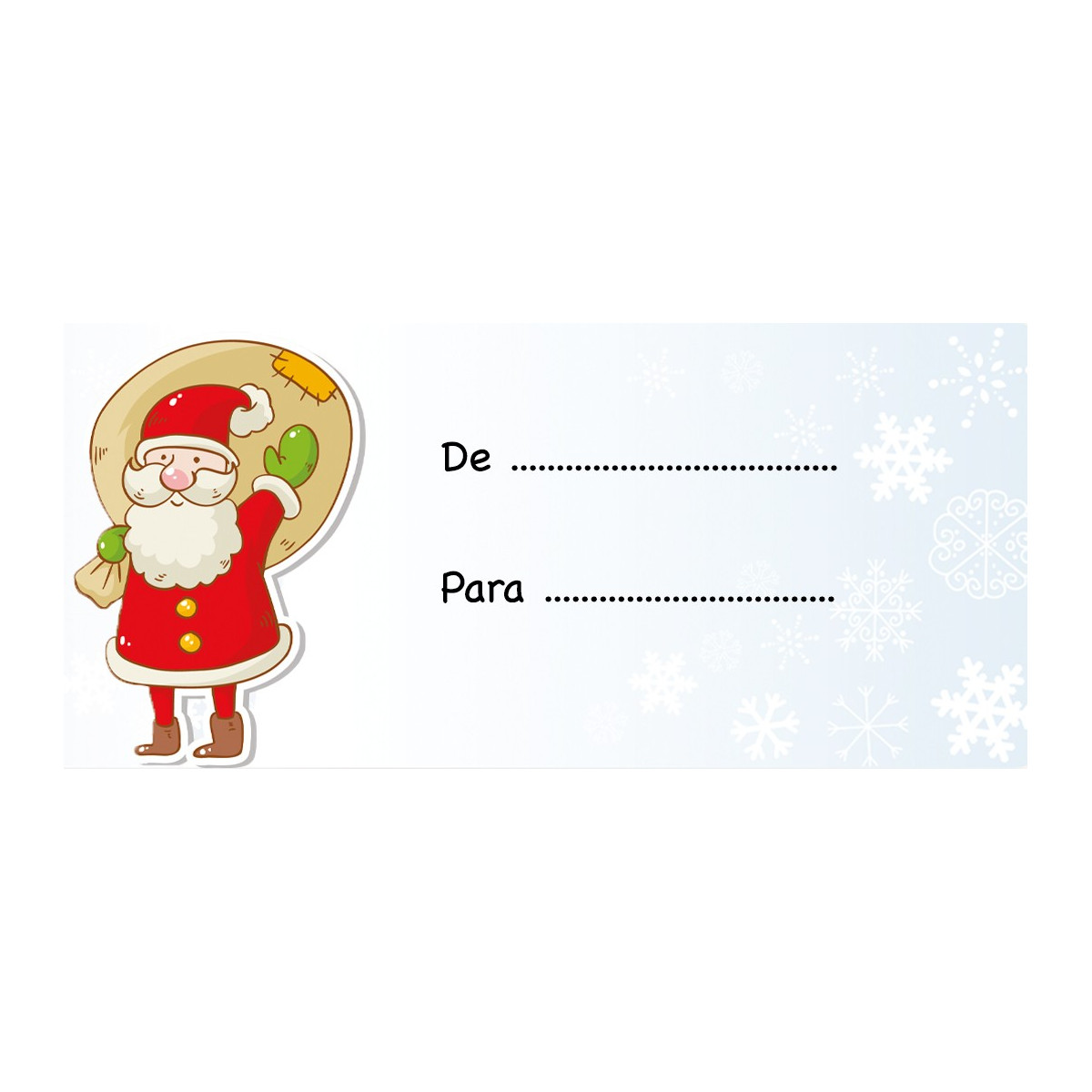 Adhésifs pour les noms du Père Noël